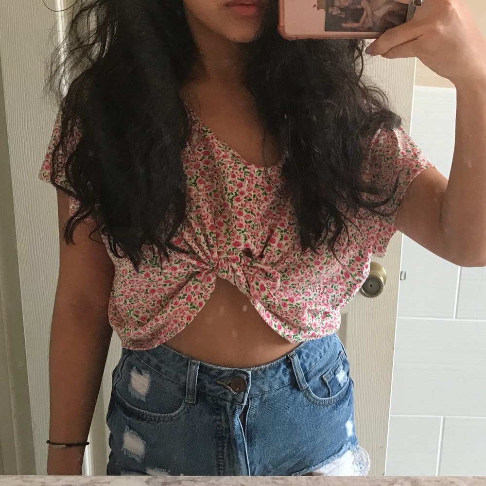 American apparel floral top
